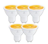 ANTELA Ampoule LED Gu10 2,5W 450LM 3000K Blanc Chaud, Equivalent 60W Efficacité Energétique, Non-Dimmable, 5PCs