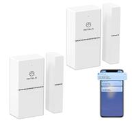 ANTELA Détecteurs pour Portes/Fenêtres sans Fil WiFi Ouverture, Smart Life APP Télécommande, Notifications, 2 PCS