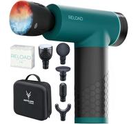 Antelope by Beurer RELOAD Massage Gun avec fonction chaleur & froid, appareil de massage musculaire pour points trigger, 5 têtes de massage, 5 niveaux d'intensité jusqu'à 3000 tr/min, sans fil