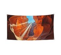 Antelope Canyon Bannière Décoration de fête Drapeau Fête d'anniversaire Photographie Fond Bannières et Signes Décoration Murale Bannière Fournitures de Fête Favors 177,8 x 88,9 cm
