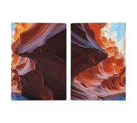 Antelope Canyon Étui de passeport en cuir synthétique imperméable avec emplacements pour cartes de crédit pour homme et femme, 20,3 x 13,8 cm, Style :, 20.3x13.8cm