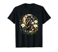 Antelope céleste sous la Lune avec Nuit Florale T-Shirt