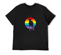 Antelope Gang Rainbow Antilope Christmas Men's T-Shirt Unisex Black Men Tees M