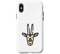 Antelope Gemsbok Oryx Arabian Spirit Animal sud-Africain Coque pour iPhone X/XS