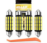 ANTEMOON 39mm Festoon C5W LED Ampoules 6500K Blanche 12V 24V 6418 Ampoule Navette LED 4014 24SMD Canbus Sans Erreur pour Intérieur Plafonnier de Voiture Éclairage Plaque d'Immatriculation, 4Pcs
