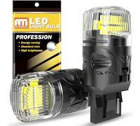 ANTEMOON 582 W21W 7440 T20 Ampoules LED Super Lumineuses 12V 2800LM 6000K Blanc 7441 992 Canbus Sans Erreur pour Voiture Feu Arrière DRL Feux de Jours Clignotants Frein Lampe Feu de Recul, 2pcs