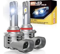 ANTEMOON Ampoule HB3 9005 LED, 90W 18000LM CSP 6000K Blanc Ampoule LED HB3 pour Phare de DC 12V 24V Voiture et Moto, 1:1 Mini Remplacement des Lampes Halogènes et Xénon, Anti Erreur, 2 Ampoules
