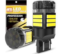 ANTEMOON W21/5W 7443 T20 Ampoules LED Canbus Sans Erreur Super Lumineuses 5000LM 12V 24V 6000K Blanc 7440 7441 7444 pour Voiture Feu de Recul DRL Feux de Jours Feu de Freinage, 2 Pièces