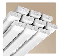 Anten 10 x Neon LED 120CM| 36W 4000lm Connectable Tube LED | Blanc Naturel(4000K) Reglette LED IP65 Imperméable Luminaire Plafonnier pour Garage Ateliers Sous-sol Salle de bain Bureau Parking