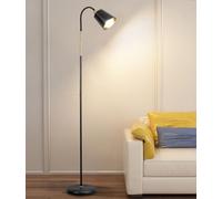 ANTENLICHT Lampadaire Orientable VILI | Lampadaire Liseuse E27 Max.60W Pour Salon Chambre | Lampe Sur Pied Rétro Industriel En Métal | H159m, Noir (sans ampoule)