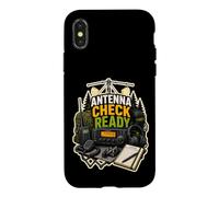 Antenna Check Ready Radioamateur Antenne Portable Coque pour iPhone X/XS