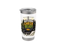 ANTENNA CHECK READY Radioamateur Antenne Portable Gobelet isotherme en acier inoxydable double paroi