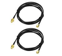 Antenna Extension Cable RP-SMA Male to RP-SMA Female Low Loss RG174 8 ft 2pcs