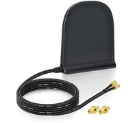 Antenne 4/5G LTE MIMO 10dBi Connecteur SMA Base Magnétique 2m,multibande omnidirectionnelle,2 adaptateurs TS9 inclus pour routeur