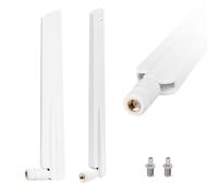 Antenne 4G/5G LTE 18 dBi omnidirectionnelle intérieur/extérieur, connecteurs SMA/TS9, 600-6000 MHz, antenne 5G pour routeur WiFi, Cartes PCI WLAN, modems et passerelles IoT, Blanc