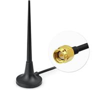 Antenne 4g Antenne WiFi Exterieur SMA Mâle Adaptateur 2,4 GHz sans Fil 3.5dbi avec Base Magnétique avec 300CM R174 Câble pour GPS GSM 2G 3G 4G Routeur WiFi UMTS Huawei ZTE