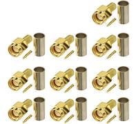 Antenne 4G Connecteur Sma Mâle Adaptateur Sma Rf Rf Sertir Rg58 Câble Pour Antenne Cb Antenne 4G Routeur Antenne Sma Radio Walkie-Talkie Radio Antenne 10 Pcs