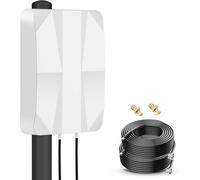 Antenne 4G Lte 5G Antenne Panneau Directionnelle Extérieure 698-2700/3300-3800Mhz Antenne Mimo Jusqu'À 12Dbi Avec Câble De 10 Mètres, Connecteur Ts9 Sma Compatible Avec Modem Routeur 4G Lte [H305]
