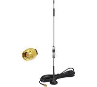 Antenne 4G LTE Intérieur Amplificateur GSM Mimo SMA Mâle 7 dBi Base Magnétique pour Orange,SFR,Bouygues Telecom,Free Mobile 4G LTE Routeur Passerelle Modem Point d'accès