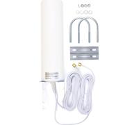 antenne 4G LTE, omnidirectionnelle, gain 10-12dBi, câble 5m