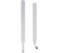 Antenne 4G LTE SMA mâle blanc 10dBi,2 paquets Cellular Trail Cameras Extender Compatible avec B593S-850 B880 B890 B310 B593 4G LTE CPE ZTE Router hotspot mobile (Blanc)