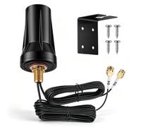 Antenne 5G LTE Exterieur 5dBi, 600-6000MHz Antenne Externe avec 5m Câble | Antenne Omnidirectionnelle Externe avce Connecteurs SMA, IP66 Étanche pour Routeur 4G/5G, IoT et Réseaux Mobiles