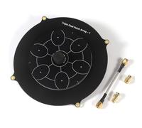 Antenne à écran plat pour systèmes FPV, 5,8 GHz 14 dBi à gain élevé avec faible rapport axial de 1,10, compatible avec l'émetteur d'images Pagoda Array (noir)