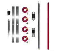 Antenne à ondes courtes GPTWOPRO avancée 754 MHz 200 W avec tige télescopique réglable avec échelle de fréquence pour antenne GP prend en charge la transmission SSB FM CW (version haut de gamme)