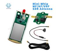 Antenne active avec coque,récepteur à ondes courtes,mini-fouet intérieur et extérieur,accessoire de resserrement,HF VHF SDR,100KHz-30MHz