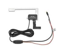 Antenne active DAB/DAB +, Riloer Antenne aérienne de récepteur radio automatique de voiture numérique DAB MCX prise mâle en verre