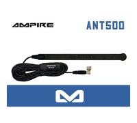 Antenne adhésive de fenêtre AMPIRE ANT500 DAB+ DVB-T2 antenne active...
