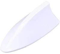 Antenne aileron de Requin pour Mitsubishi Lancer Outlander Pajero V73, Cache d'antenne aileron de Requin pour Toit de Voiture, D/Argent (Normal/E/Blanc).
