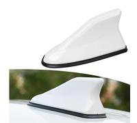 Antenne Aileron de Requin pour Voiture pour Mini Cooper One S R50 R53 R56 R60 F55 F56 R58 R59 Clubman, Toit Radio Signal AM FM Antenne Réception Booster Accessoire Voiture,White