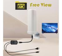 Antenne Amplifiée pour Signal de Bain Extérieur et Nik,TV Numérique,Uhf,Vhf,Dvtb2,Hdtv,TNT,4k,1000 Canaux Gratuits #B