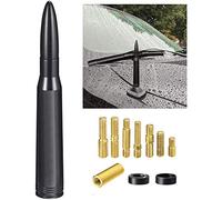 Antenne Antenne Voiture Courte Puissante Balle Toit FM AM Amplifiée 14 cm | Vis 7, Antenne a Visser Toit Tige Remplacement, pour Amplificateur Autoradio, Tuner Radio Auto, Camping Car, Véhicule