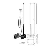 Antenne ATTB Bad Blankenburg antenne adhésive active en verre DAB+ 4573.01