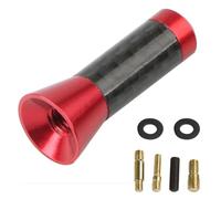 Antenne Automobile Antenne Voiture Antenne Radio Courte Universelle pour Voiture 3,5 cm/8 cm/12 cm, en Fibre de Carbone Noire, antenne de Toit FM/AM, antennes de réception en métal(Red,3.5cm)