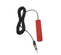 Antenne Autoradio Universelle FM/AM pour Voiture, Camion, SUV et Jeep avec Fiche DIN et Câble de 3m, Adaptateur Antenne Autoradio - Installation Adhésive Discrète pour Optimiser la Réception Radio