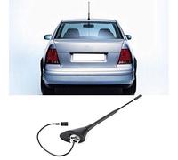 Antenne c3, Qiilu Antenne de Voiture, mât d'antenne de Tige d'antenne en Spirale AM de Radio FM Universelle Noire de Voiture avec la Base