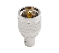 Antenne CB 27 MHz - Fouet souple avec base, câble coaxial RG58, connecteur BNC mâle, extension de 300 cm pour PL259, pour Uniden pour Cobra pour Midland pour radios CB portables (connecteur)