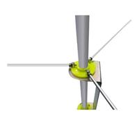 PNI Antenne de base DBA27 – 26–28 MHz, 620 cm, SO-239, 5 éléments pour bâtiments