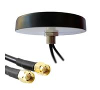 Antenne cellulaire Puck MIMO 4G / 5G LTE pour Une Utilisation intérieure/extérieure. Internet à Large Bande Mobile Internet Connecteur SMA de 3 mètres. Antenne d'accès sans Fil Fixe