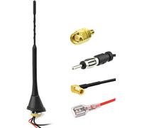 Antenne Dab Antenne Voiture Splitter Antenne Amplificateur SMB Connecteur DIN Toit Universel Antenne Dab 5M 16,4ft câble rallonge pour FM Radio Dab Radio Blaupunkt Pioneer Alpine JVC