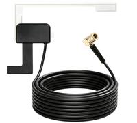Antenne DAB pour Voiture, Antenne Autoradio Active avec Connecteur SMB | DAB+ Antenne Radio Numérique, Câble de 3 meters, à Montage sur Pare-Brise pour Pioneer, Alpine, JVC, Kenwood, Clarion