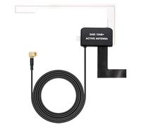Antenne Dab pour Voiture avec Connecteur SMB, Compatible avec Alpine, Pioneer, JVC, Kenwood, Pure - Antenne Radio Numérique de 3 Mètres, Extension pour Véhicules, Réception Haute Qualité (A)