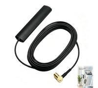 Antenne Dab+ Voiture 5dBi - Antenne Radio Numérique avec Amplificateur, Câble 3m, Adaptateur SMB, Antenne Adhésive Universelle pour Auto Camion Camping-Car