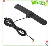 Antenne DAB voiture - TBEST - Antenne numérique DAB/DAB+ - Connecteur SMB plaqué or - Adhésive fenêtre - Universelle