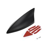 Antenne d'aileron de Requin, antenne Toit Universelle AM/FM pour Voiture Auto SUV Camion Tout-Terrain matériau Abs avec Base adhésive Noir Mat