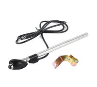 Antenne d'autoradio de Remplacement en Acier Inoxydable, Durable, résistant aux intempéries, à Visser, avec Manchon de retenue au Sol, pour Surf 1989 1997, Noir Argent, 32,5