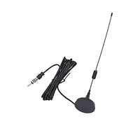 Antenne d'autoradio, FM AM Noire, Antenne de Voiture Facile à Installer, Mât Flexible, Réception de Signal Forte avec Base Magnétique pour Camping-car